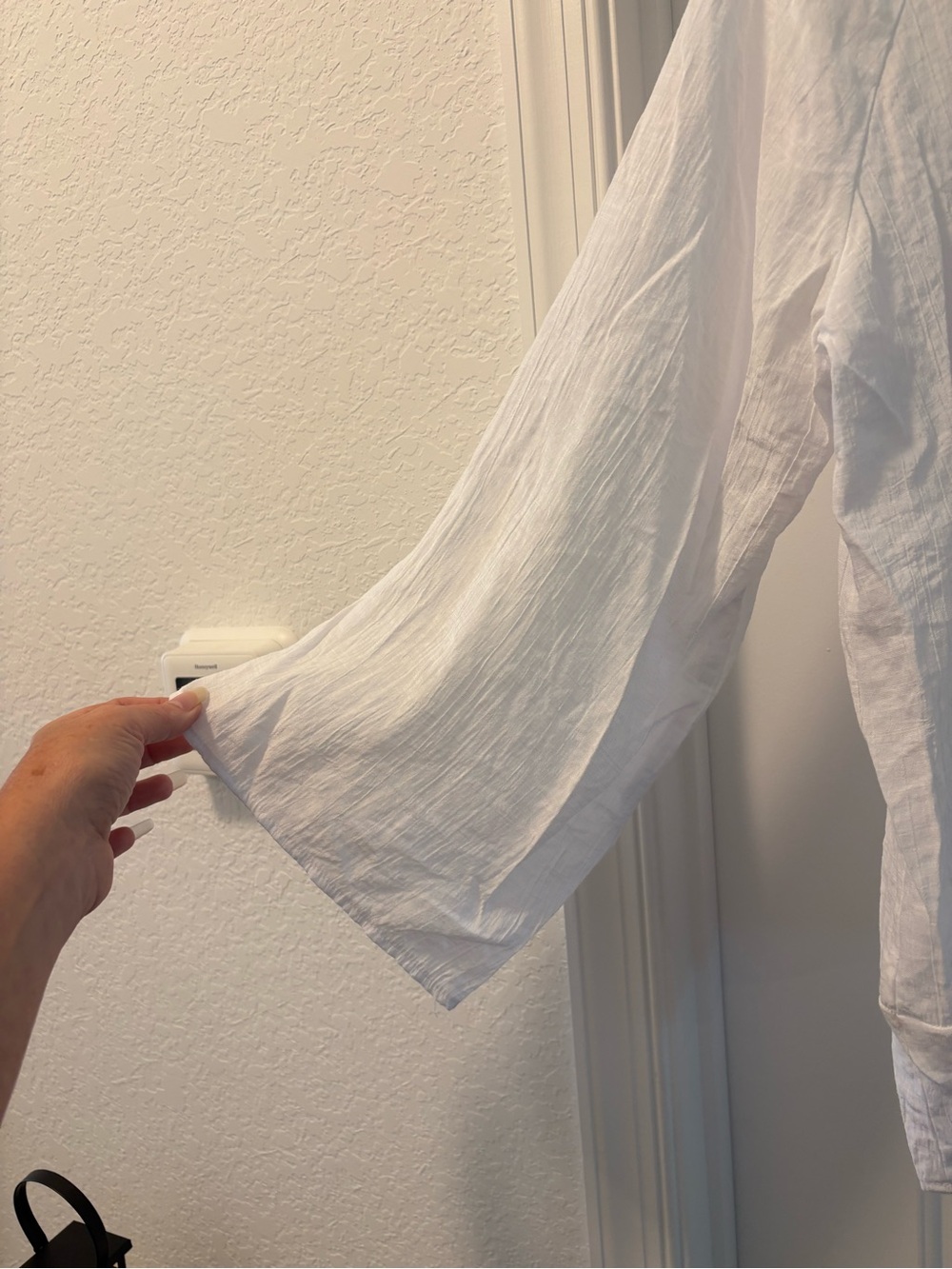 Counterparts White Cotton Peasant Blouse Bohemian Size XL - Picture 2 of 3
